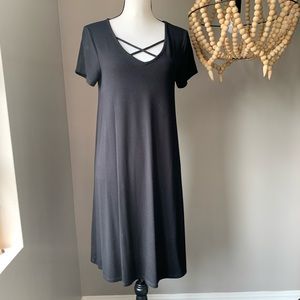 Cupio | little black cotton dress